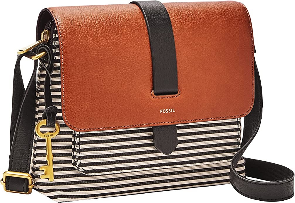 Fossil Kinley Colorblock Leather Small Crossbody Bag