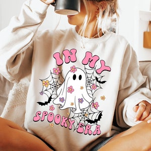 In My Spooky Era  Svg, Spooky Era Svg, Spooky Vibes Svg, Spooky Season Svg, Flower Ghost Svg, Daisy Ghost Svg, Halloween Mom Svg