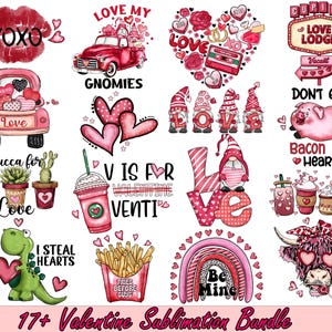 Valentine Sublimation Png Bundle, Valentine Vibes Cupid's Love Png, Valentines Gnome Couple Png, Valentine Teacher Png, Valentine Png Bundle