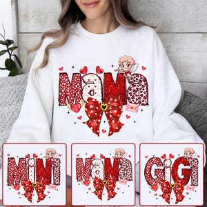 Mama Valentine Red Design Png Bundle, Nana Gigi Mama Mimi Valentine Png, Red Design Png, Retro Valentine Png, Love Png Digital