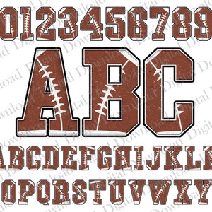 Pacote de número e alfabeto de futebol, letras de futebol png, letras do alfabeto de futebol, letras de doodle de esportes de futebol, letras do time do colégio