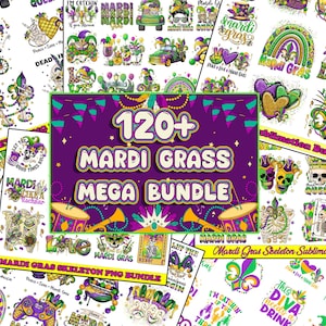 120+ Mardi Gras Mega Bundle, Happy Mardi Gras Png, Western Mardi Gras Png, Fleur De Lis Png Digital, Mardi Gras Png Sublimation