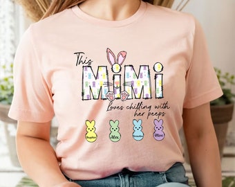Personnalisation du texte ou du nom de Pâques Mimi Png, Pâques Png, cette Mimi aime se détendre avec ses potes, Joyeuses Pâques, lapin Png, Peeps de Pâques