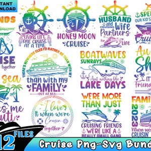 Cruise Svg Png bundel, Cruise 2023 Svg Png, familievakantie 2023, ankerboot Svg Png, Cruise Squad Svg, zomercruise Svg, Cruise Svg