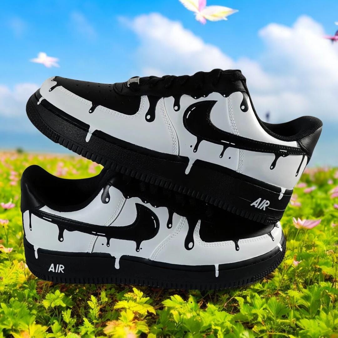 custom af1 black drip