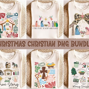 Christian Christmas Png Bundle, Bible Verse Png, Jesus Christmas Png, Retro Christmas Png, Religious Christmas Png, True Story Png