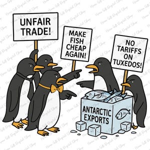 Wiederstehen Pinguin SVG, lustiger Pinguin Demonsparsten Shirt, Unfairer Handel Pinguin Shirt, Fisch billig Wieder Atern Siepart, Tierprotest Shirt, Politischer Humor Design