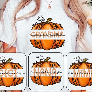 Personalized Pumpkin Patch Png Bundle,  Thanksgiving Pumpkin Sublimation Designs, Fall Season Png, Custom Name Png, Mama Png, Mimi Png