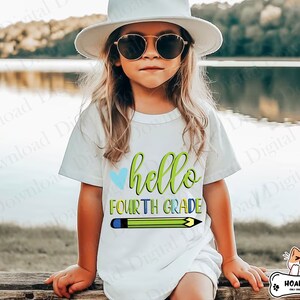 Hello Back to School Png Bundle, First Day of School Png, Pencil Design ...