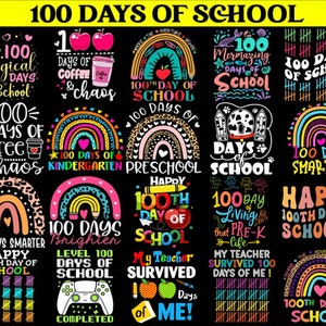 100 Days of School Svg Bundle, Happy 100 Days of School Svg, Back to School Svg, Teacher School Svg, 100 Days of School Shirt, School 100th