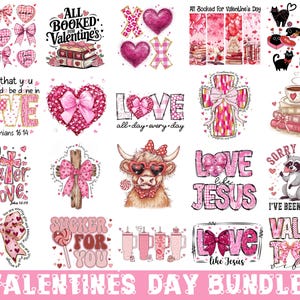 Ensemble png pour la Saint-Valentin, lot de png pour la Saint-Valentin rétro, coquette Saint-Valentin noeuds Png, Cupidon Png, drôle de Saint-Valentin, rose Saint-Valentin Png