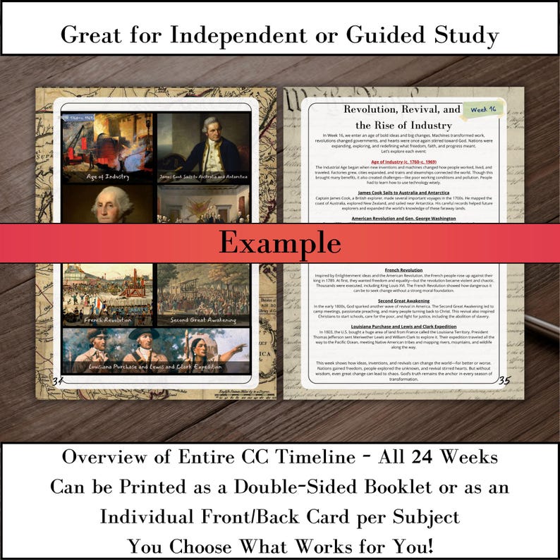 CC Timeline Supplemental | Homeschool PDF Digital Download ...