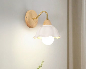Minimalist Wood Wall Sconce|Living Room Aisle Lighting Fixture Sconce|Kid Bedroom Light|Entrance Light|Minimal Wood Metal Sconce|Minimalist