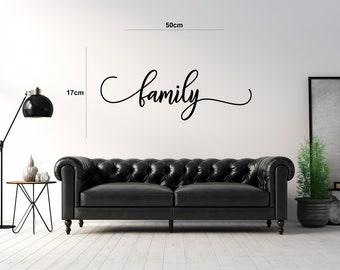 Family - Quote - Family - Living room - Kitchen - Bedroom - Wall sticker - Decal