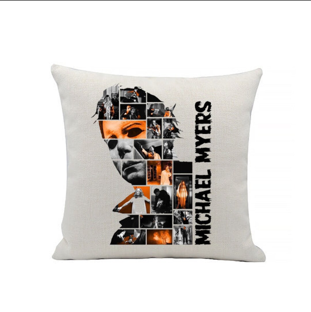 Michael Myers Halloween Movie Scenes Linen Cushion 40 X Etsy