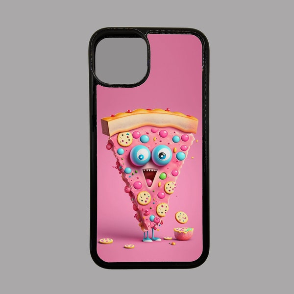 Pizza funny food flexible iPhone Case Comedy - Hilarious - Laugh - Stay Happy - simple but funny