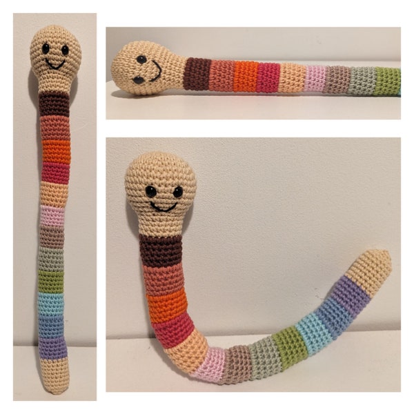 Wilma Worm Handmade Crochet