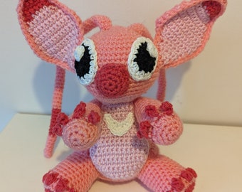 Amigurumi de ganchillo hecho a mano inspirado en Lilo y Stitch de Disney