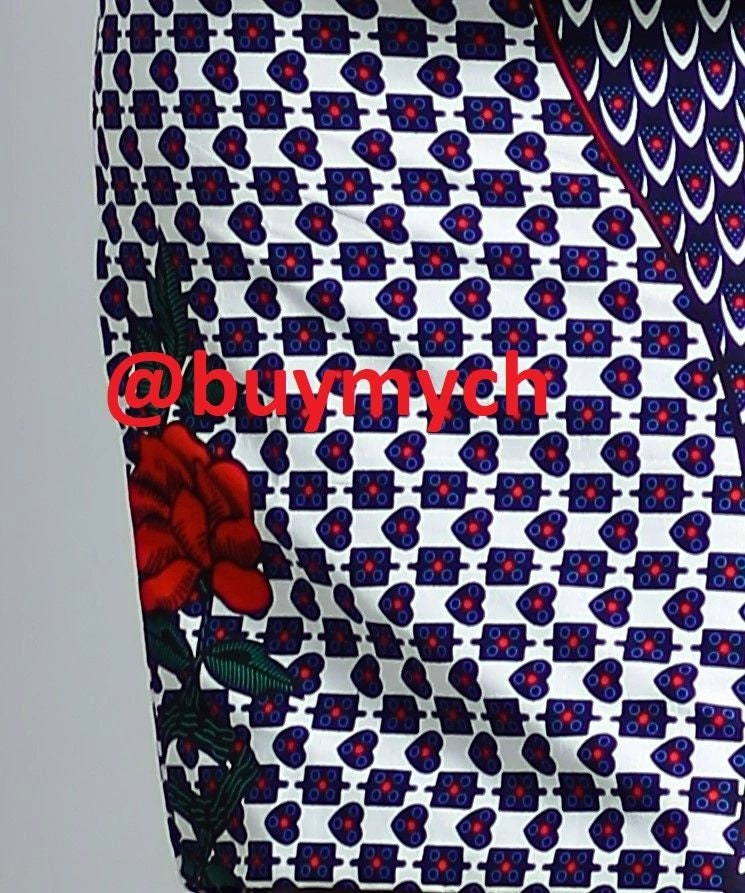 Notes Booqui Booqui Bowknot African Print Dress - Etsy