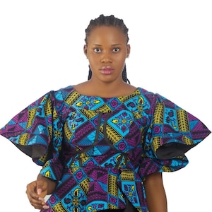 Ademide African Print Top