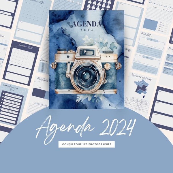 Agenda 2024 pour photographe français