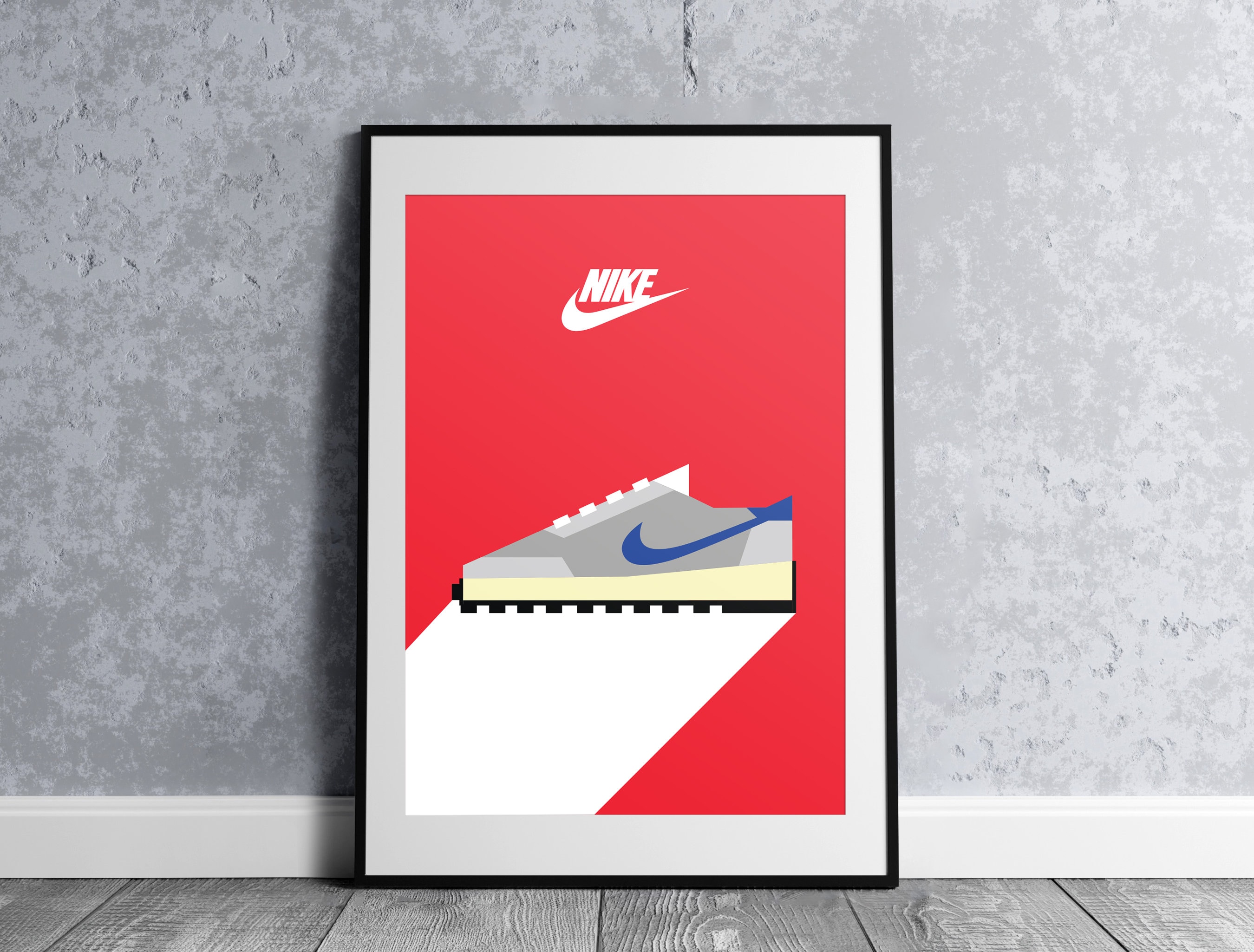 Nike Poster Hypebeast Wall Art Nike Wall Art Minimalist Etsy
