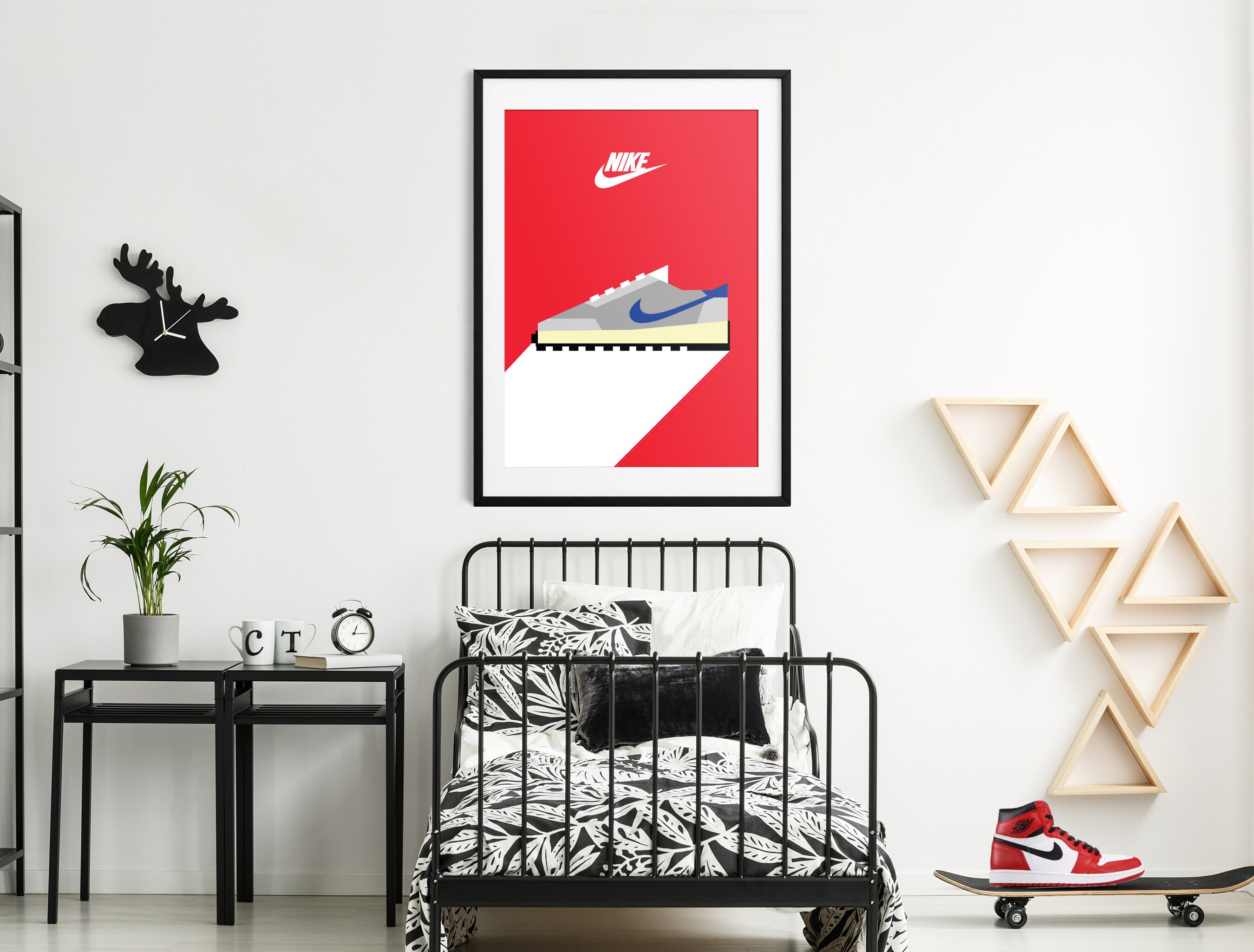 Nike Poster Hypebeast Wall Art Nike Wall Art Minimalist Etsy