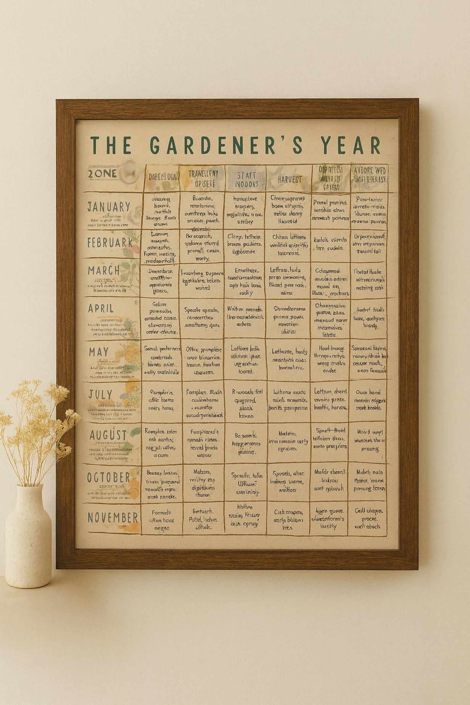 Zone 8 Planting Guide PDF Monthly Garden Calendar Printable Etsy