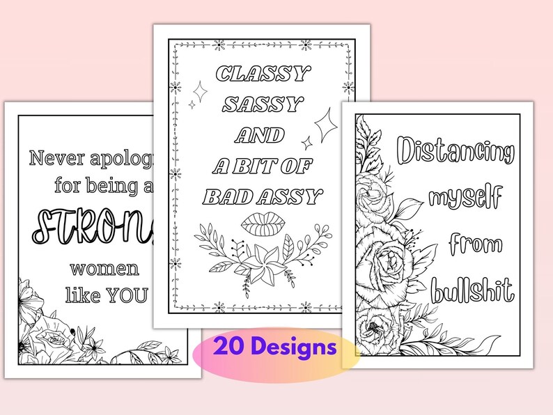 Being Rude Colour In Women Empowerment Colouring Pages, Funny Adult Colouring, Sassy Rude ...