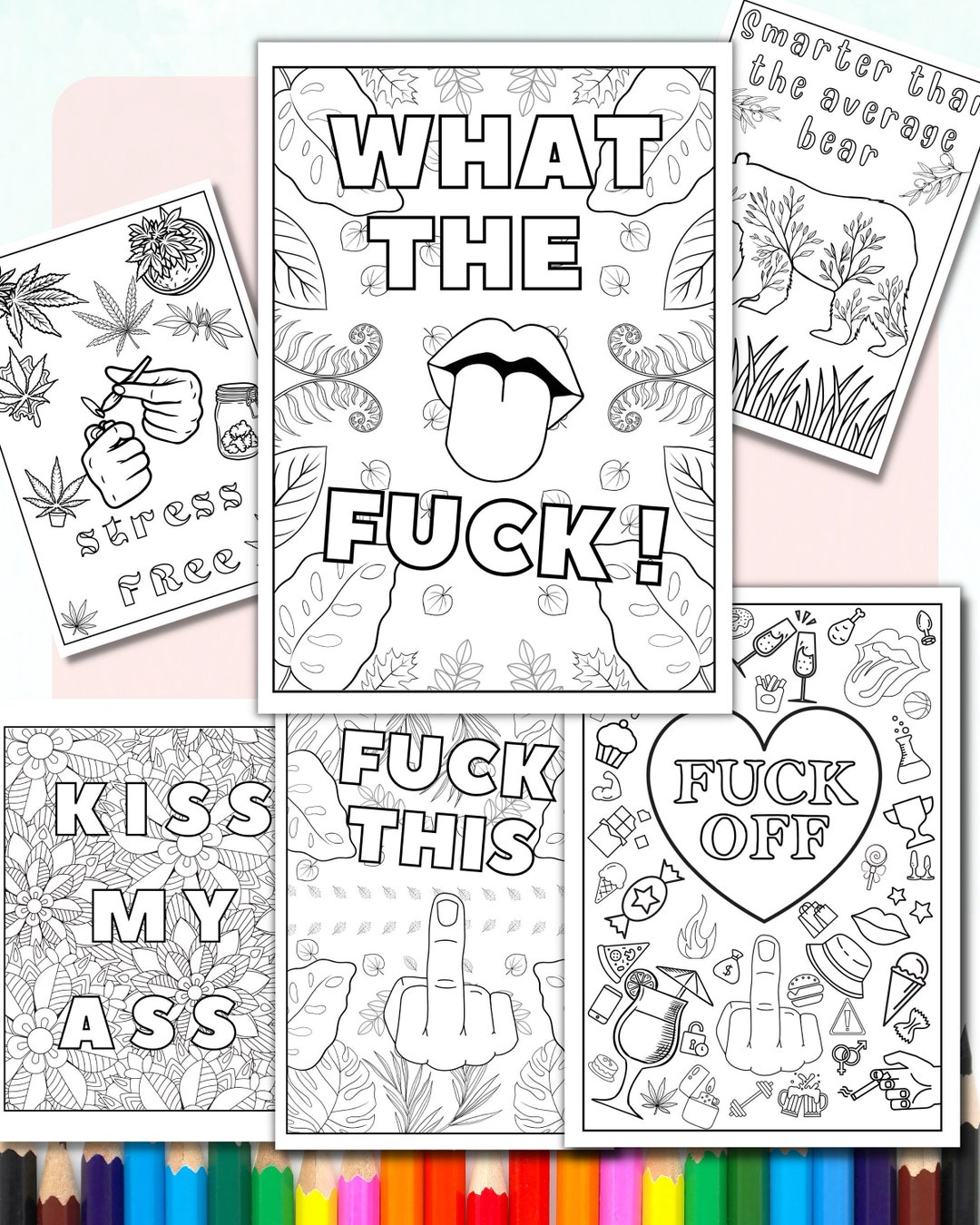 Adult Coloring Pages Swear Word Colouring Pages 20 Printable Funny Adult Coloring Pages Swear Word Colouring Pages 20 Printable Funny