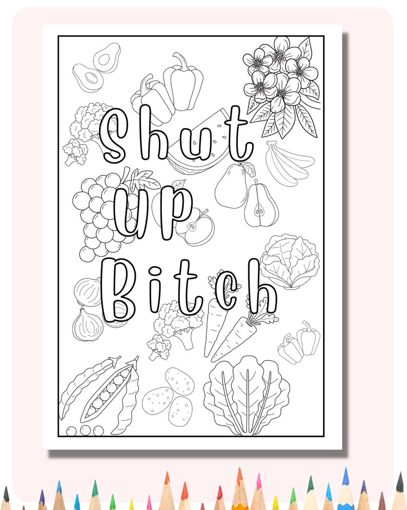 Adult Coloring Pages Swear Word Colouring Pages 20 Printable Funny ...