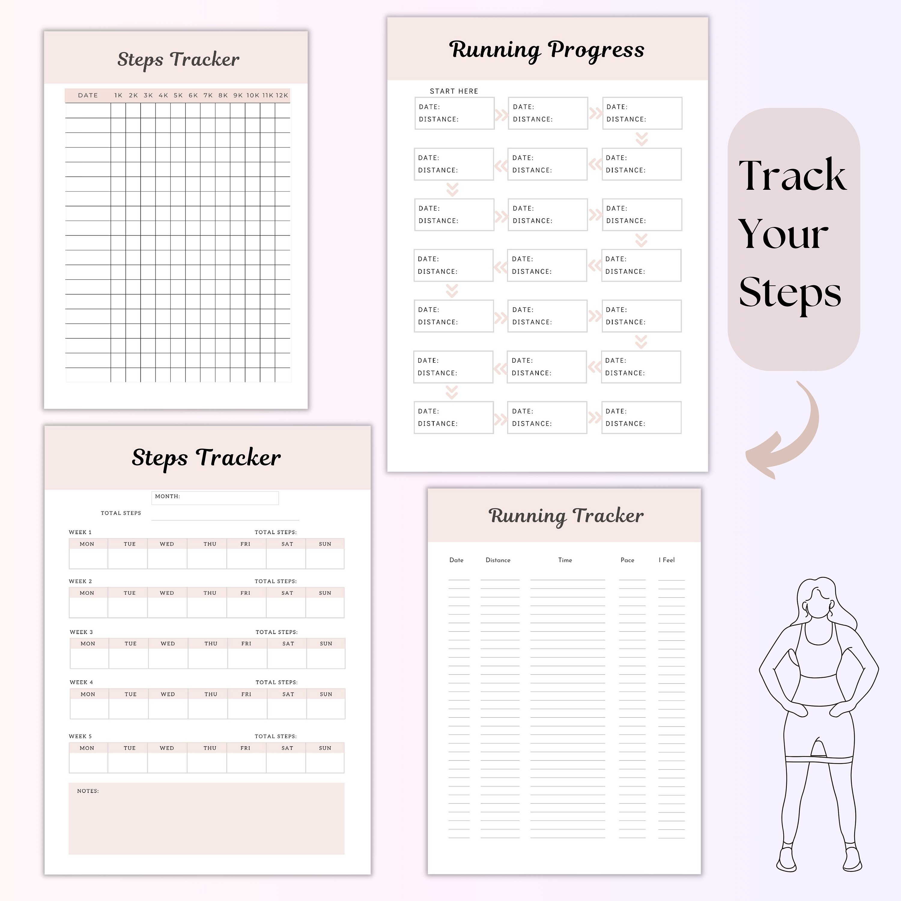 Ultimate Printable Fitness Planner, Weight Loss Tracker, Meal Planner ...