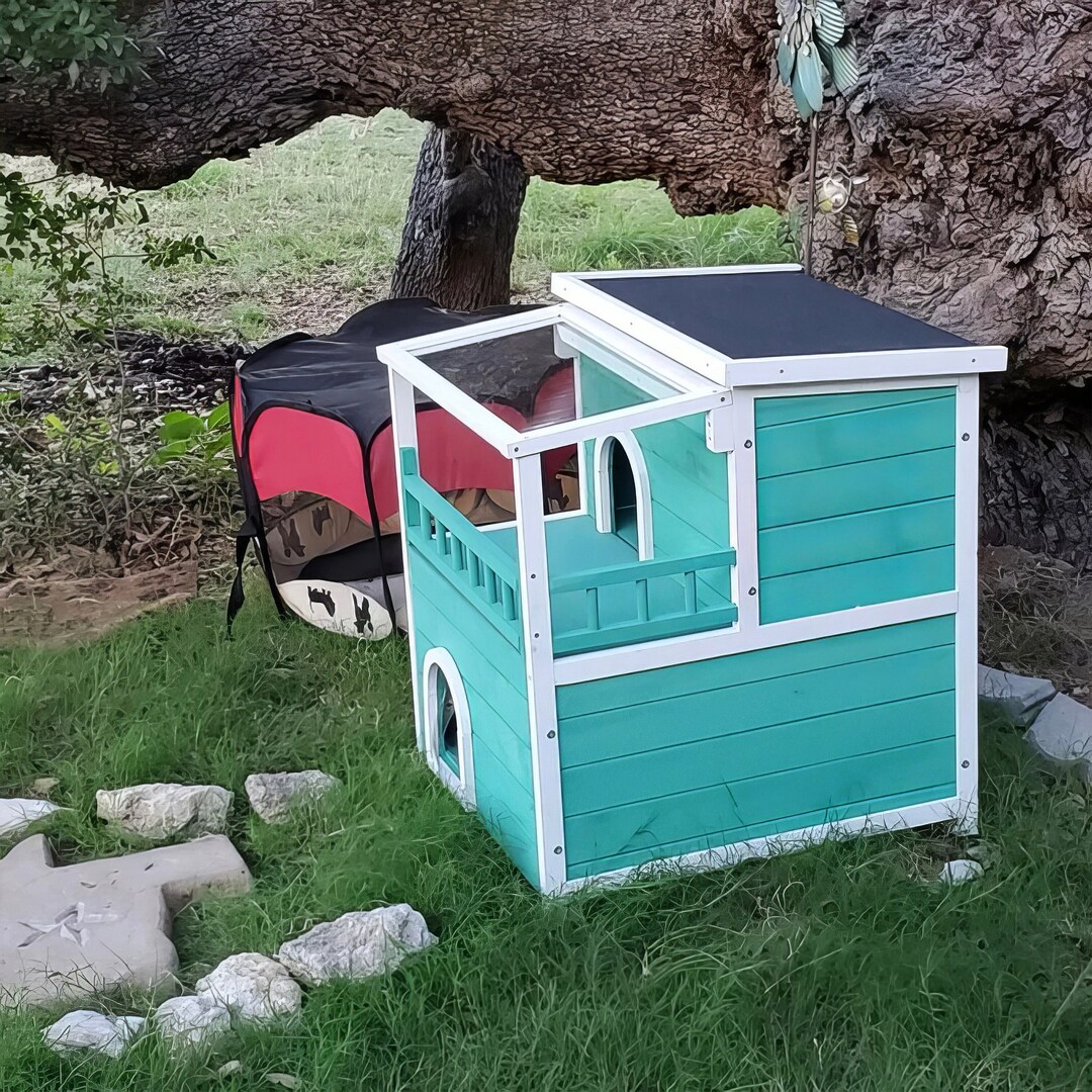 Cat House For Outdoor Cats Weatherproof With Escape Door Cat Etsy cat-house-for-outdoor-cats-weatherproof-with-escape-door-cat-etsy