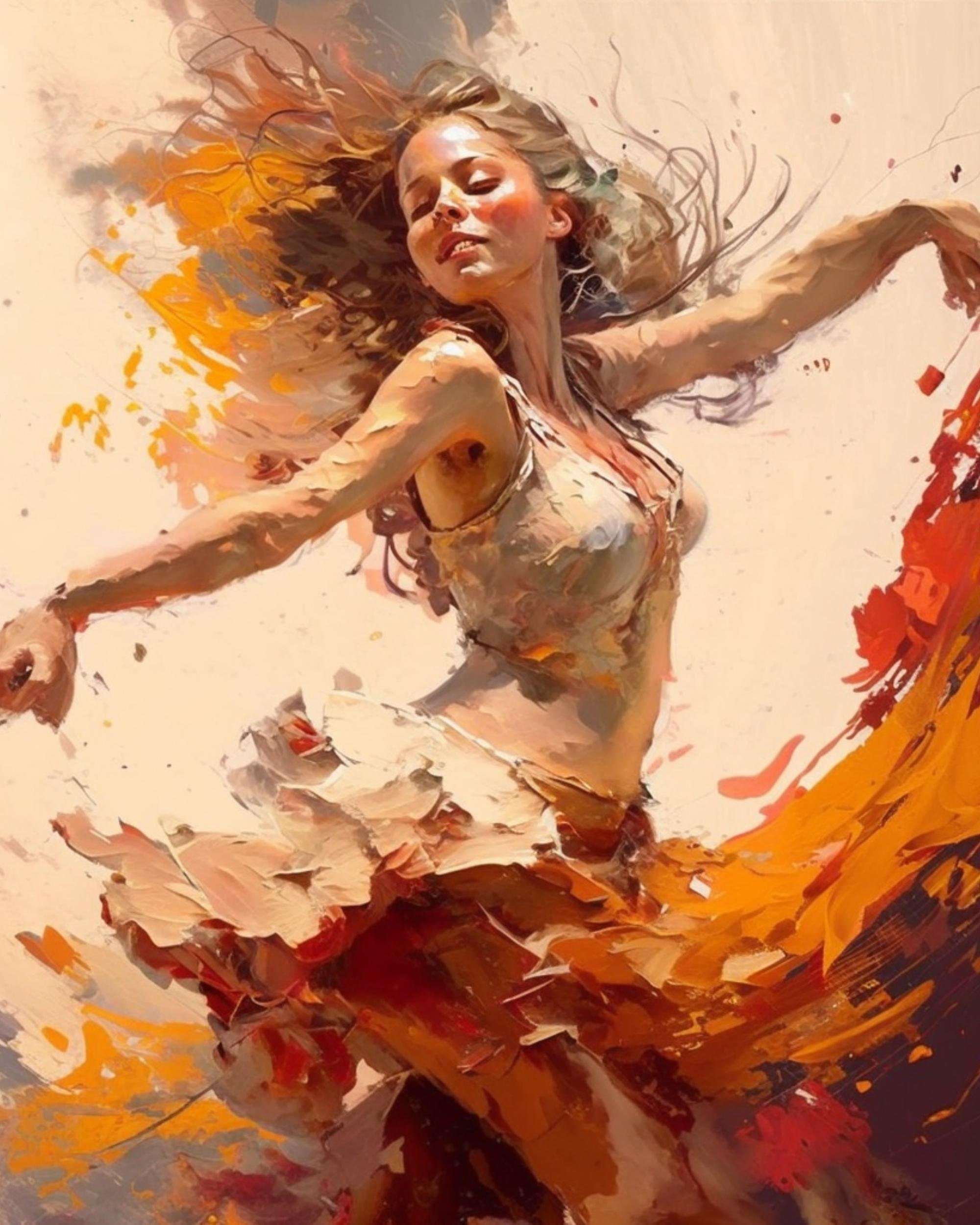 Dancer Oil Painting hq pic