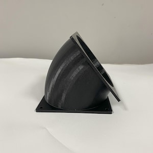 120mm 45-Degree Fan Airflow Adapter – 3D Printed Cooling Duct for PC Case Mods - Fan Angle Attachment