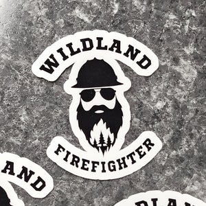 Wildland firefighter waterproof vinyl sticker