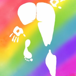 Rainbow Booty silhouette
