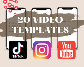 20 Instagram Video Reel Templates | Motivational Reels | Canva Templates | Quotes Reel Templates Vol.2