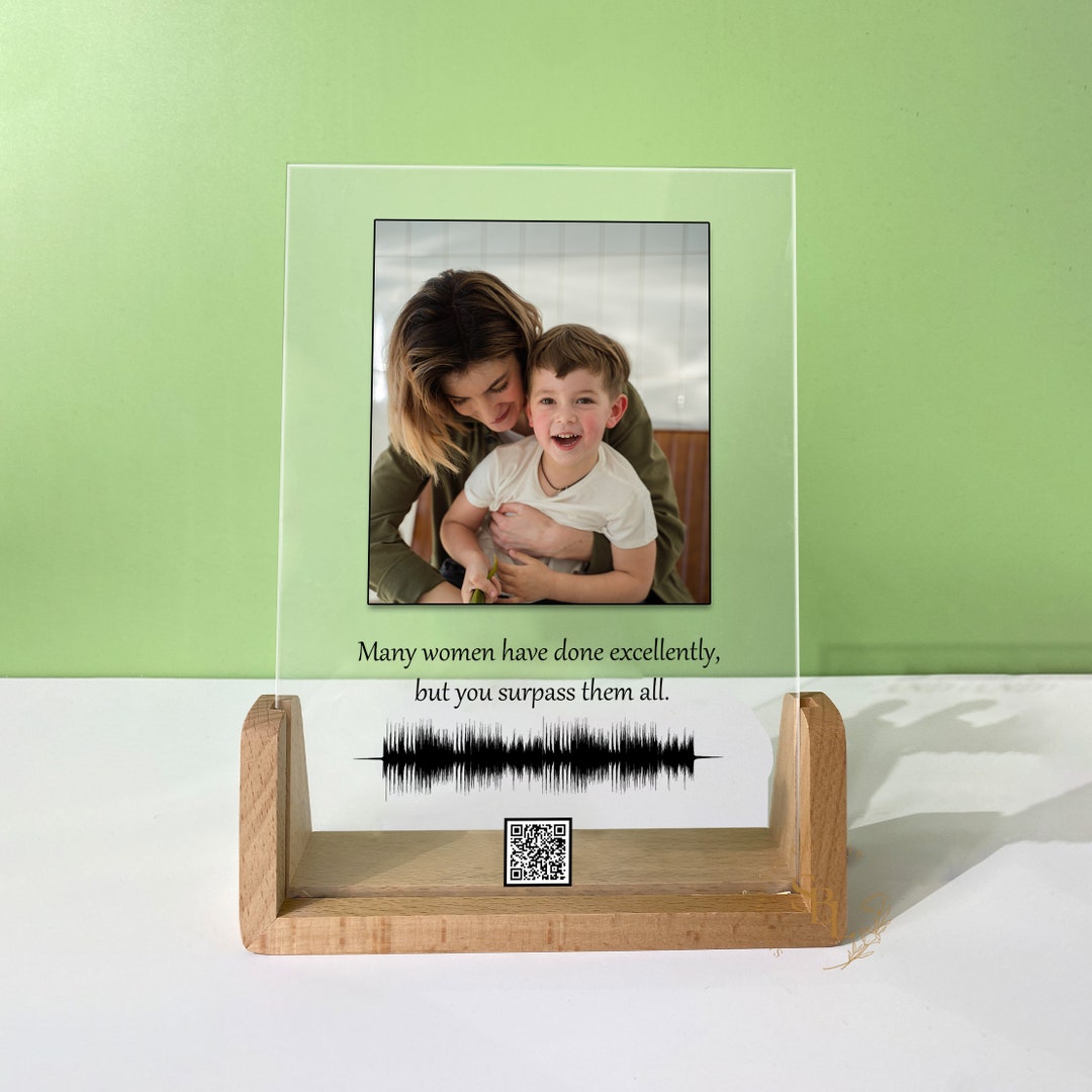 Personalized Soundwave Plaque, Voice Memorial Gifts,custom QR Code Sign