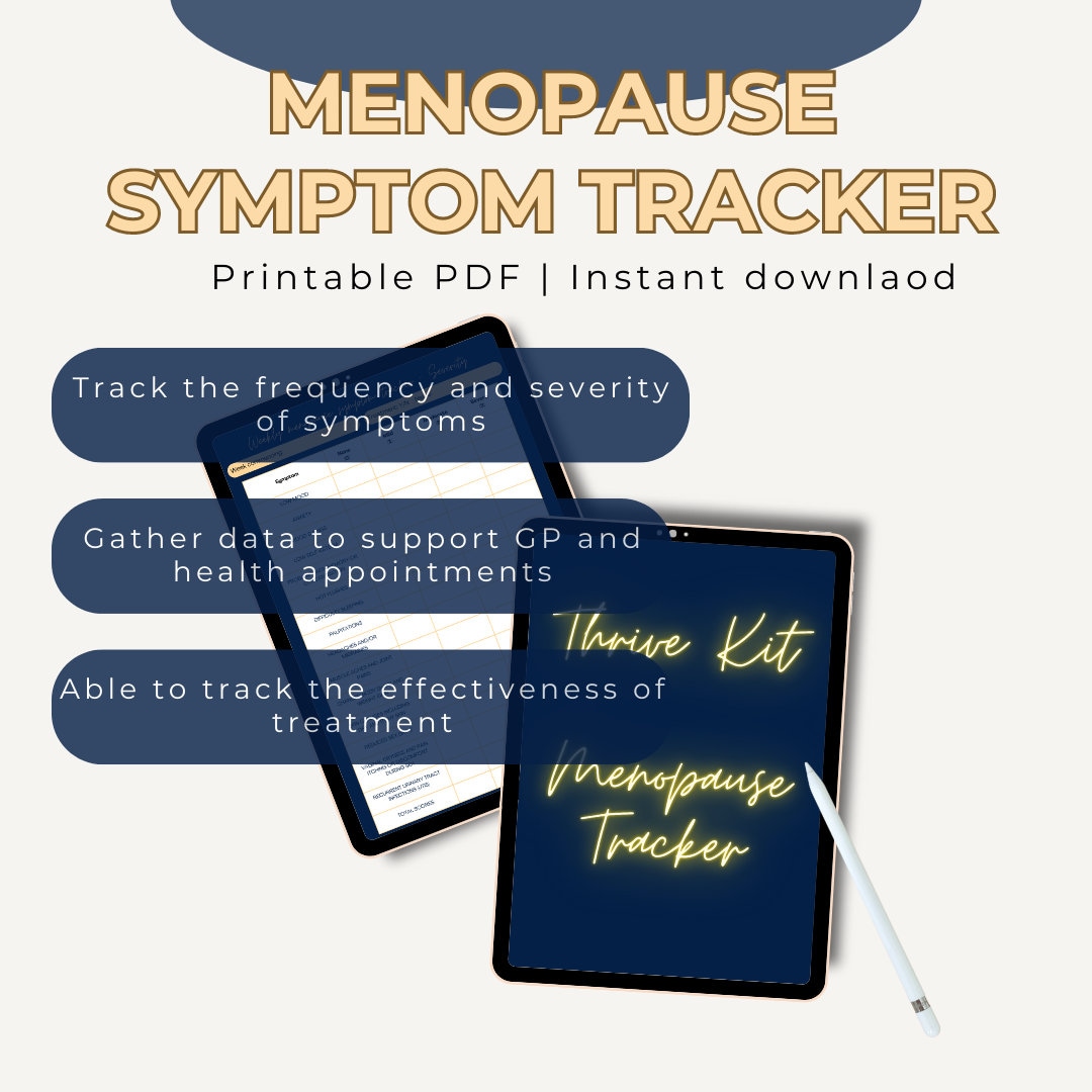 Menopause Symptom Tracker Perimenopause Menopause Etsy