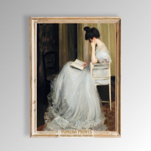 Woman Reading by Jacques Emile Blanche - High-Quality Vintage Digital Download Art Print | Y3