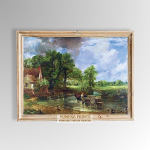 Der Heuwagen von John Constable - Klassische Landschaftskunst Digitaler Download | Antikes Vintage Gemälde | Britische Ländlich | Druckbare Kunst |Y57