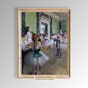 The Ballet Class by Edgar Degas - Iconic Impressionist Masterpiece Digital Download | Classic Art Print | Vintage Painting | Y68
