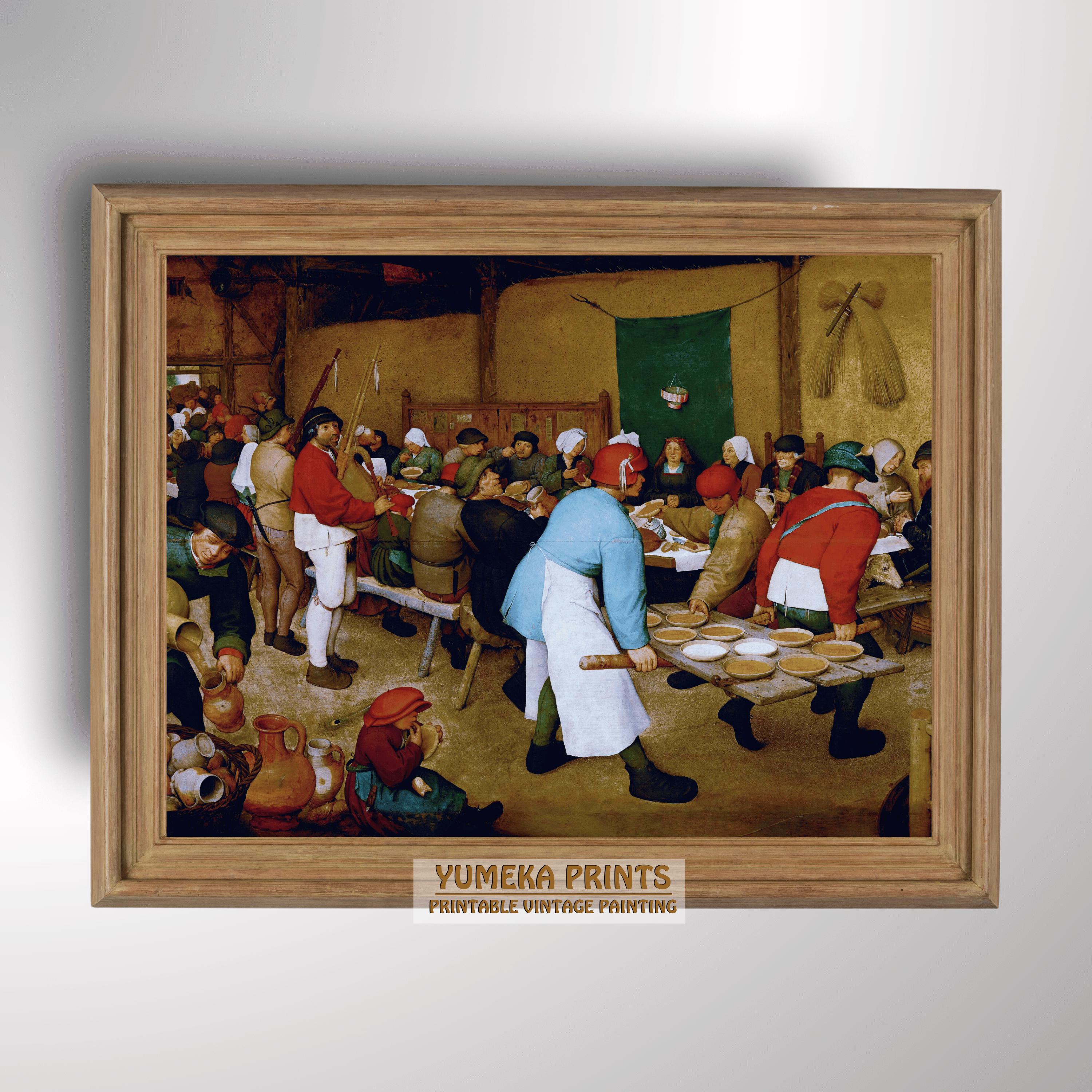 Poster Ou Toile - 'Peasant Wedding' De Pieter Bruegel L'Ancien - Reproduction Art Classique