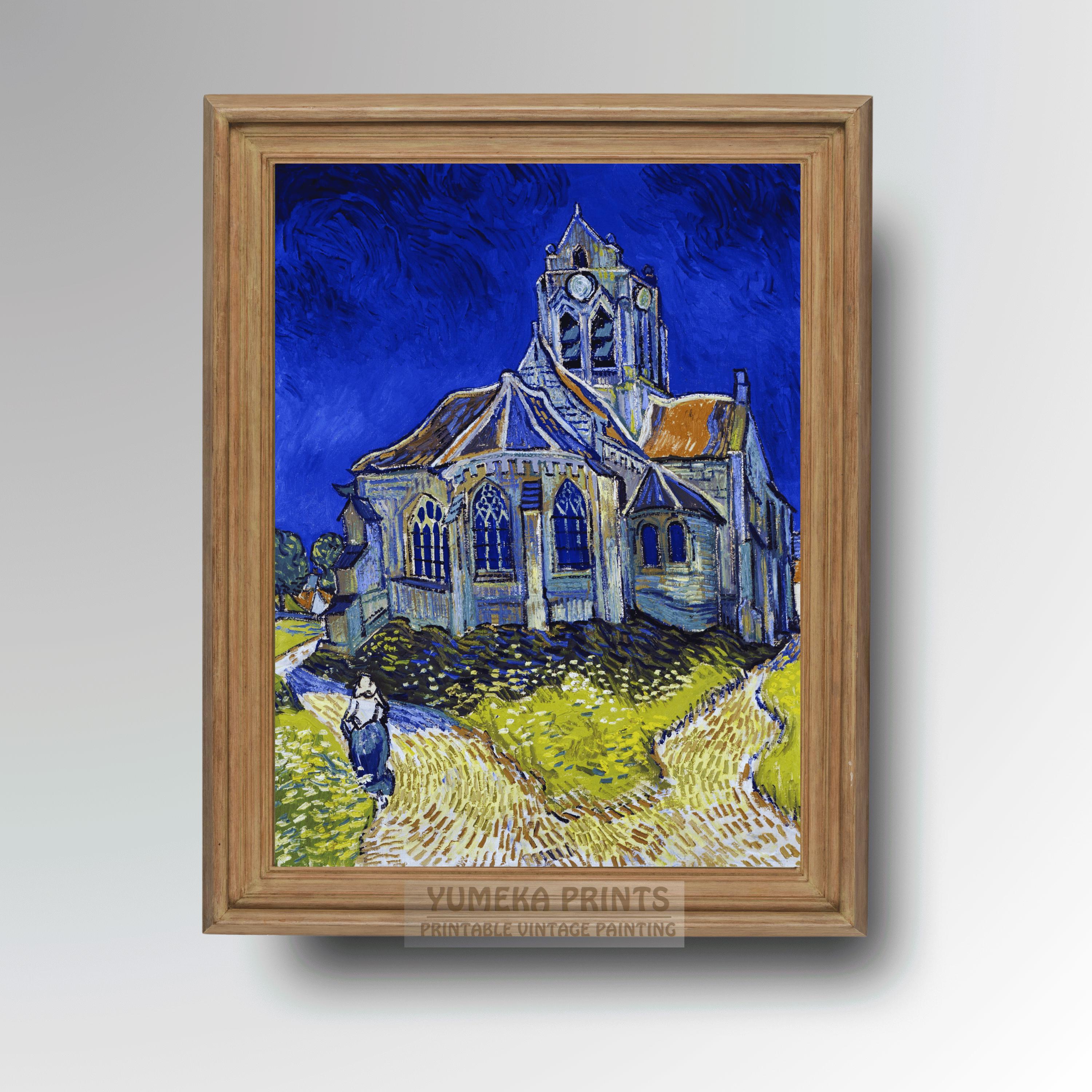 Van Gogh Church at Auvers Print - Post-impressionist Wall Art