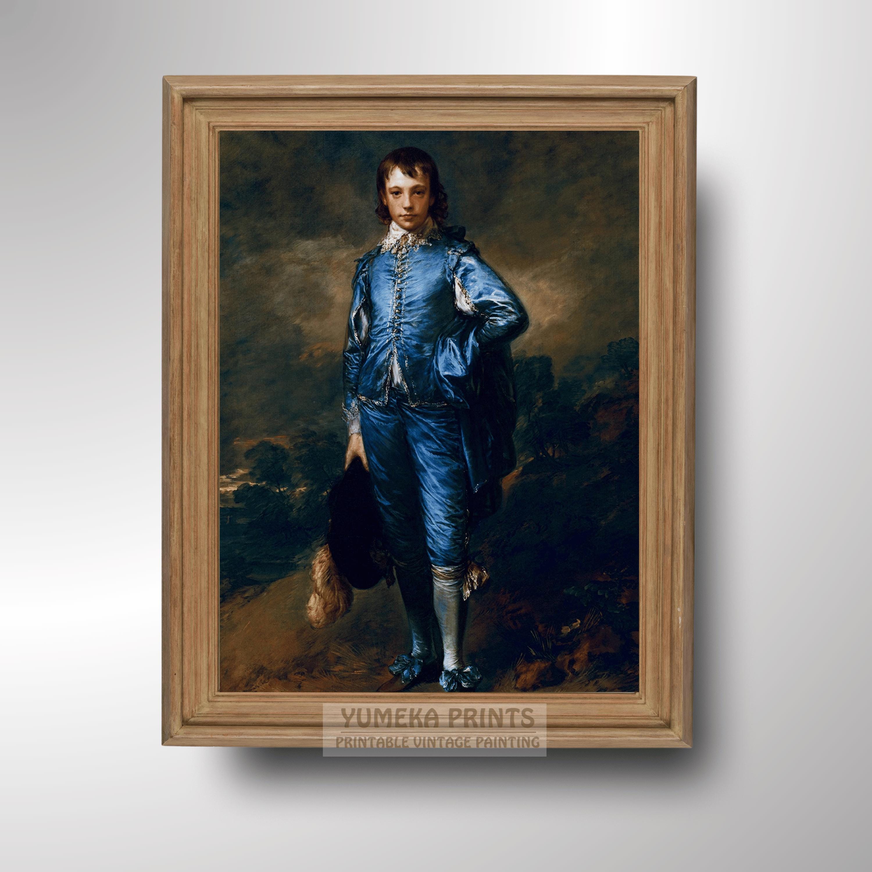 The Blue Boy by Thomas Gainsborough | Classic Portrait Art Digital