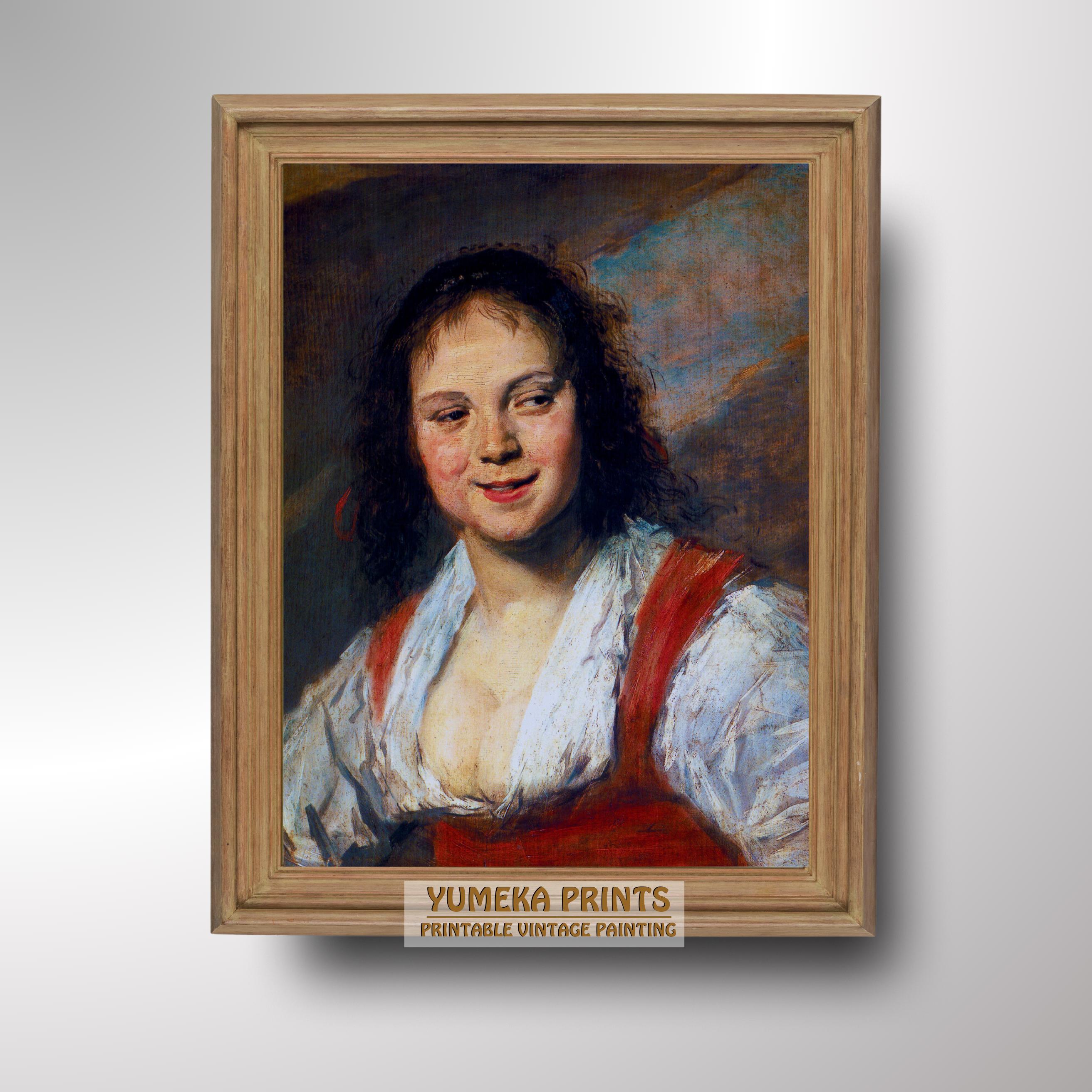 The Gypsy Girl by Frans Hals Print Dutch Golden Age Portrait Wall