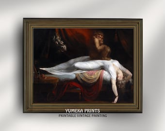 The Nightmare by Henry Fuseli - Iconic Gothic Horror Art Print | Dark Romanticism Decor | High-Quality Digital Download | H7
