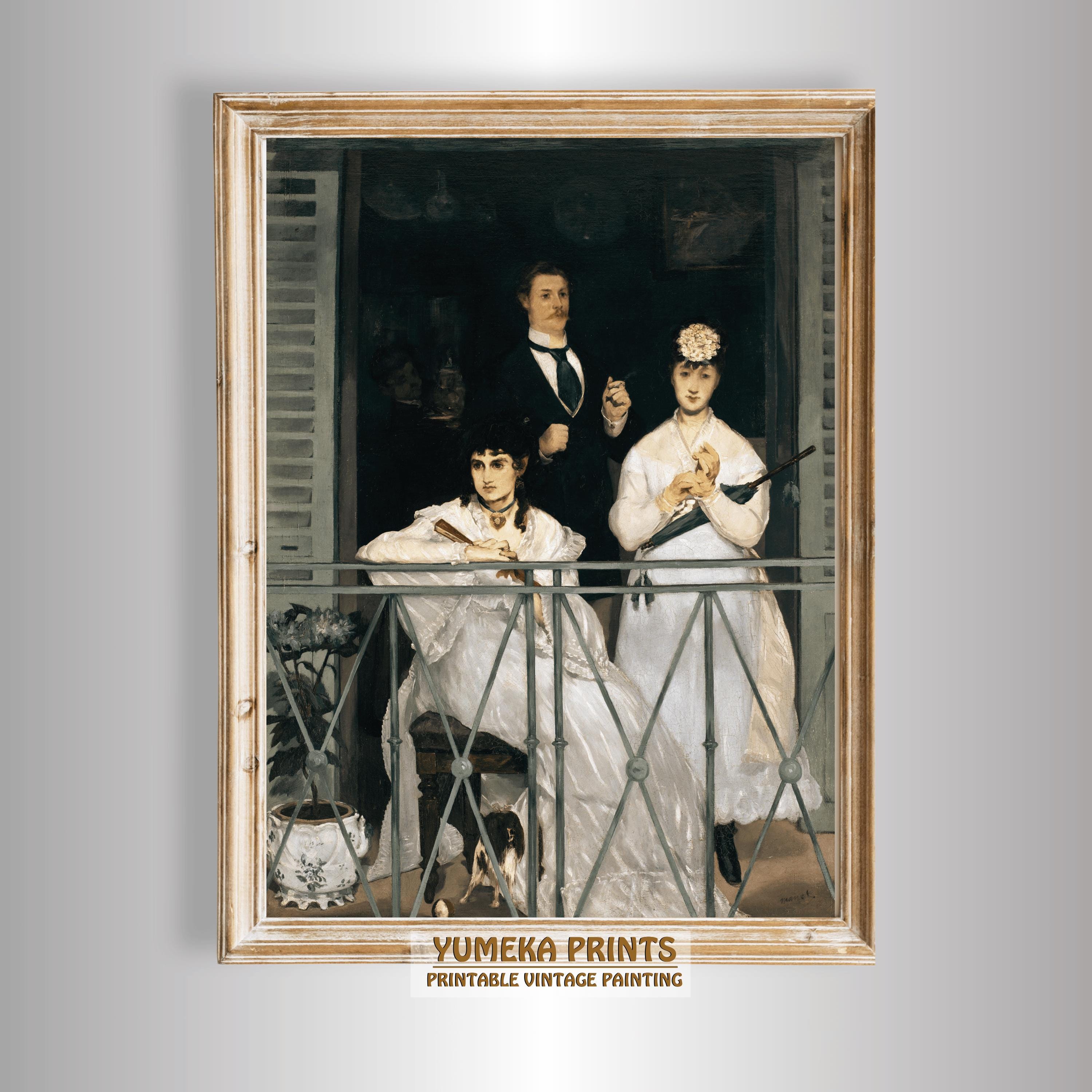 The Balcony by Édouard Manet Print French Impressionist Wall Art