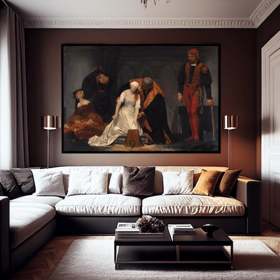 Paul Delaroche the Execution of Lady Jane Grey Art Print - Etsy